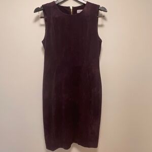 Calvin Klein Suede Sleeveless Dress
